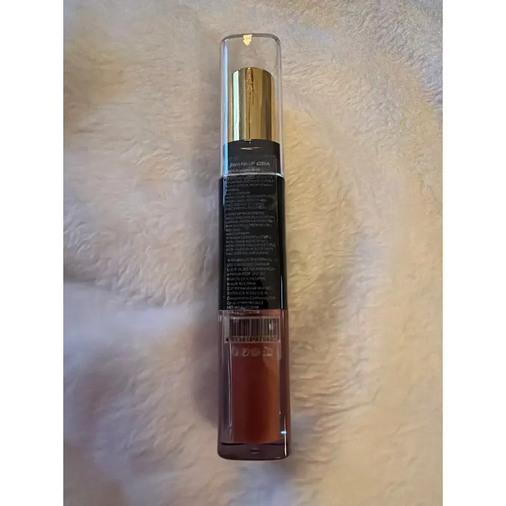 AMUSE Long Lasting Duo No. 12 Caramel Brown Nude Lipstick Liquid Lip 8g NEW